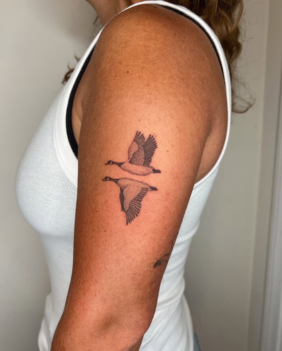 Tattoo by @thankyouforpoking — dotwork, fine_line
