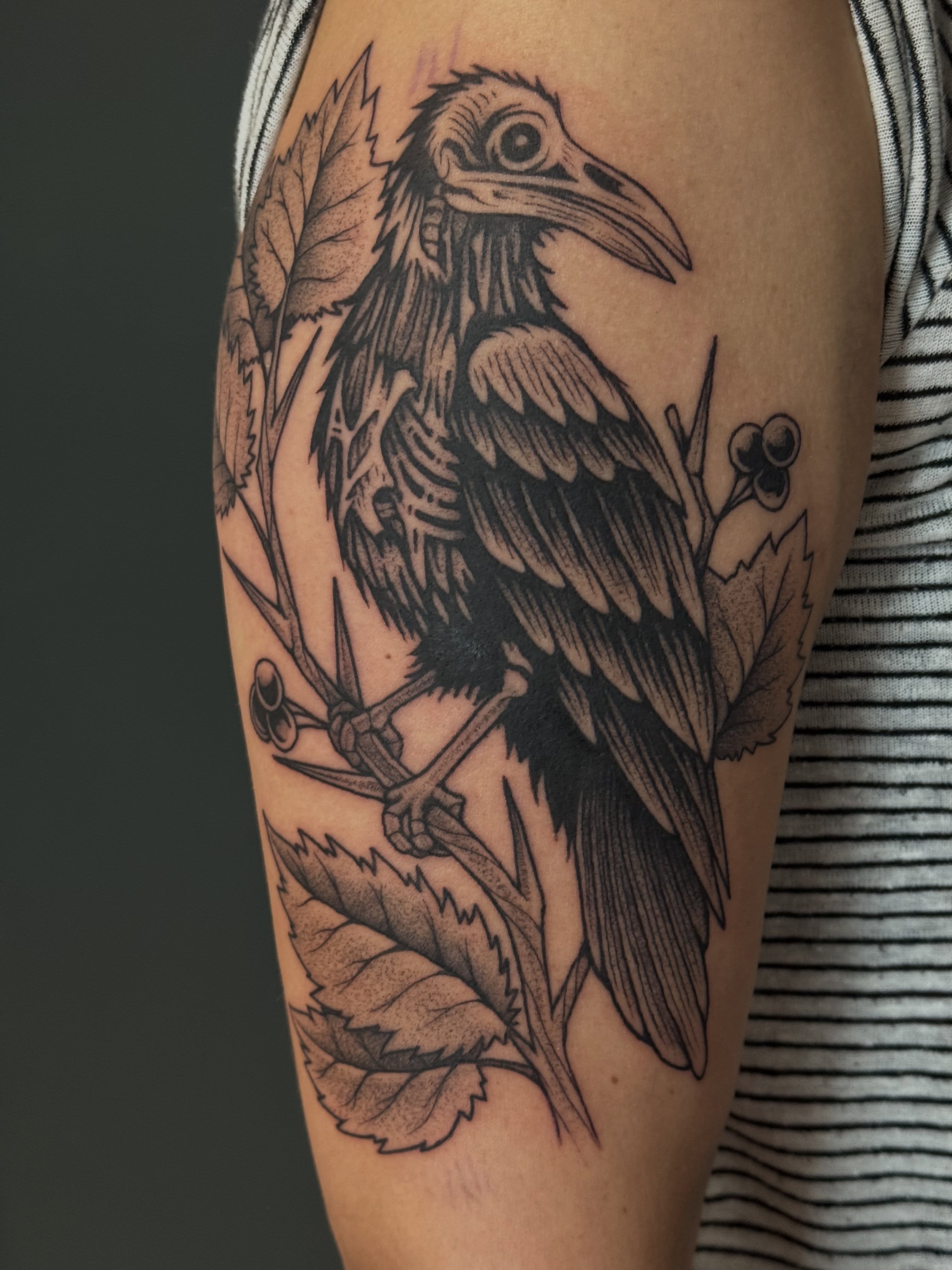 Tattoo by @pdv — dotwork, black_and_grey