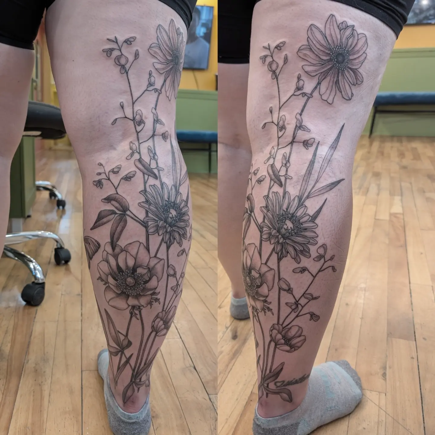 Tattoo by @mothandflametattoos — black_and_grey, realism