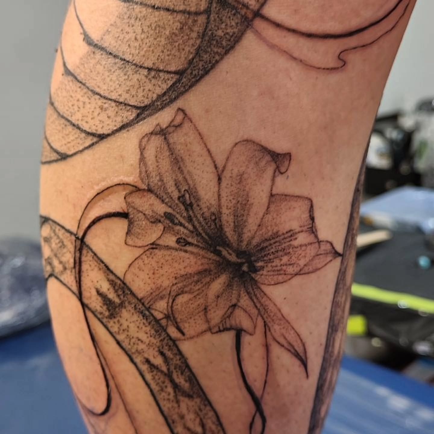 Tattoo by @tintafinart — dotwork