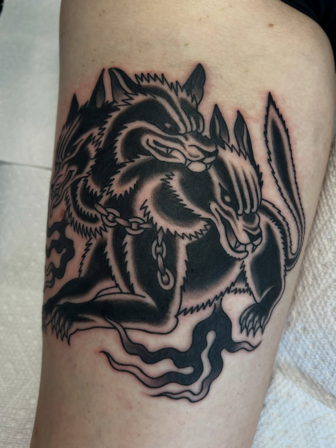 Tattoo by @lillykatetattoos — american_traditional, black_and_grey