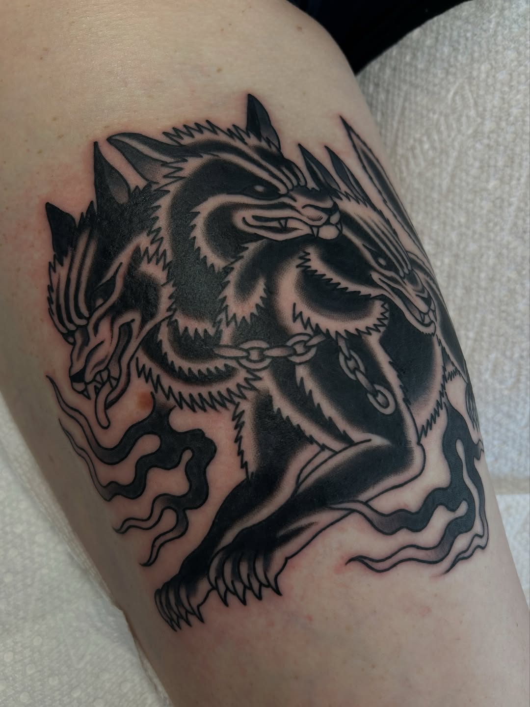 Tattoo by @lillykatetattoos — american_traditional, black_and_grey