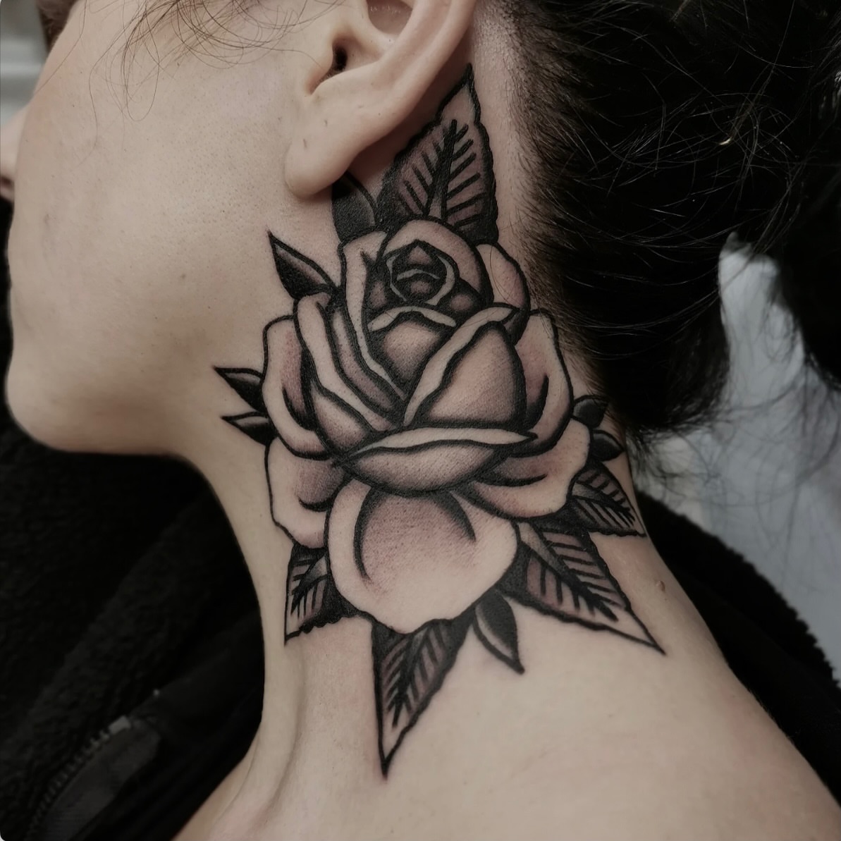 Tattoo by @jessicadoestattoos — black_and_grey
