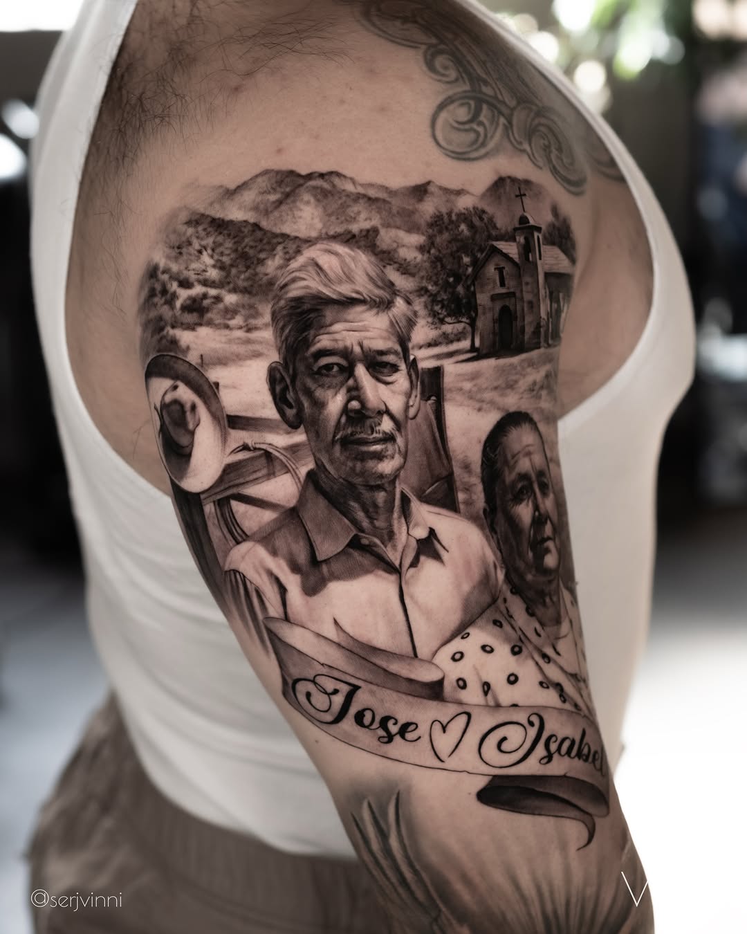 Tattoo by @serjvinni — realism, black_and_grey