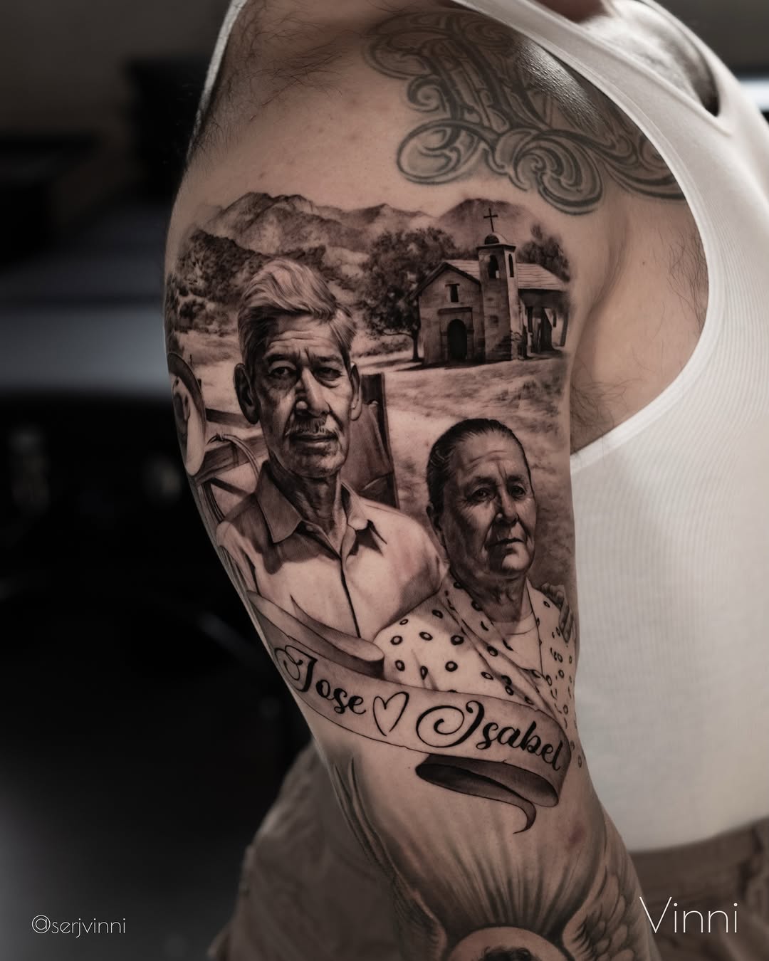 Tattoo by @serjvinni — realism, black_and_grey