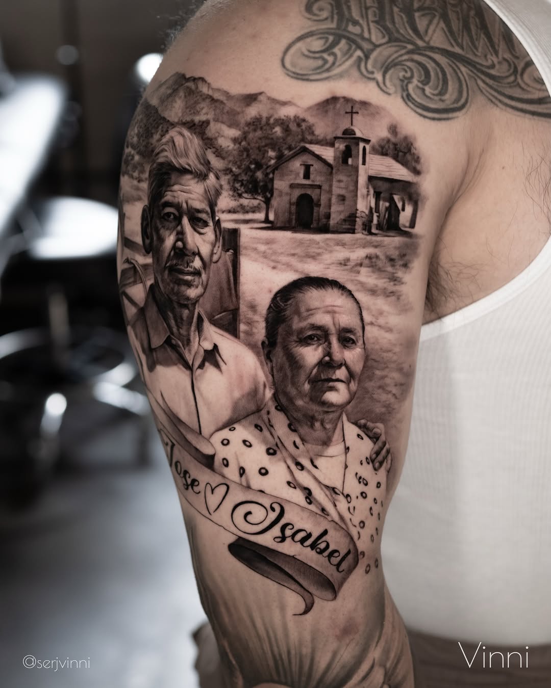 Tattoo by @serjvinni — realism, black_and_grey