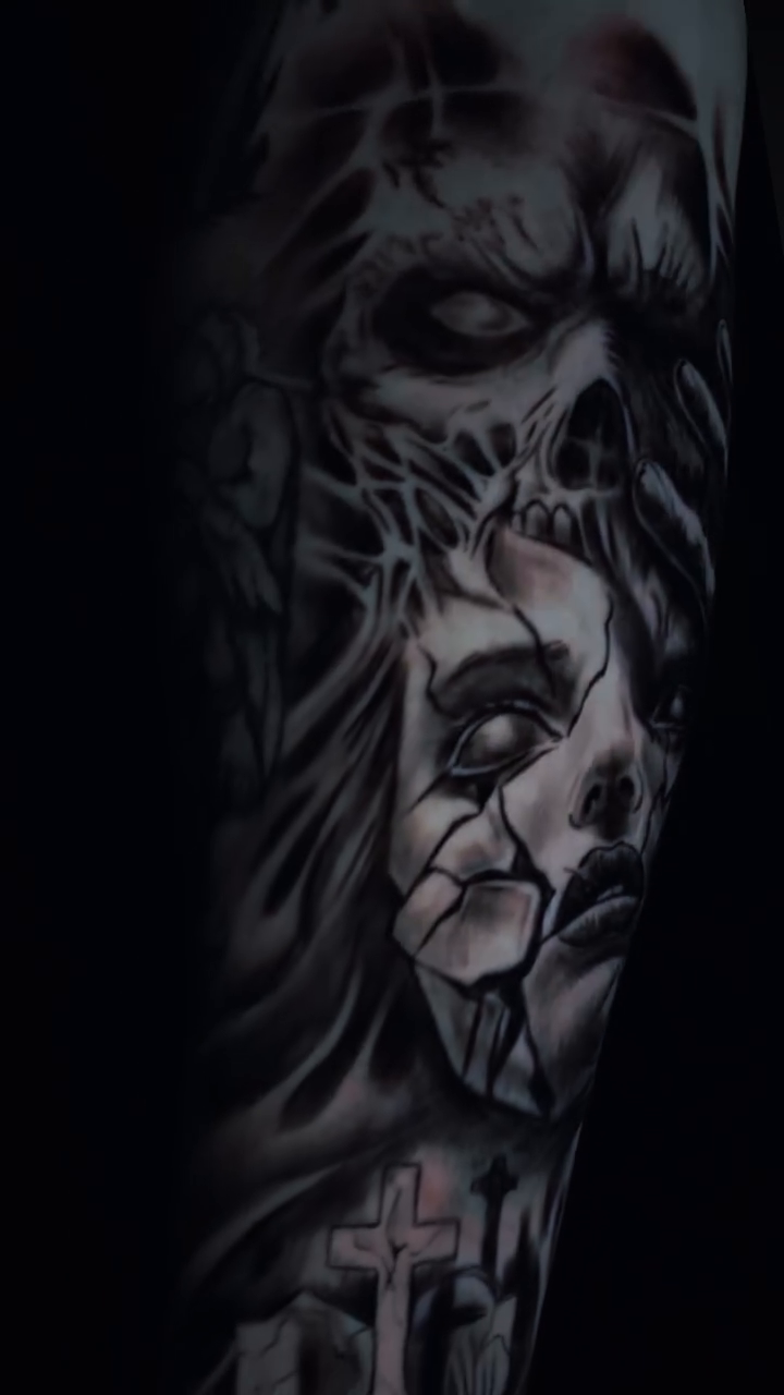 Tattoo by @breynertattoos — dark_realism, black_and_grey