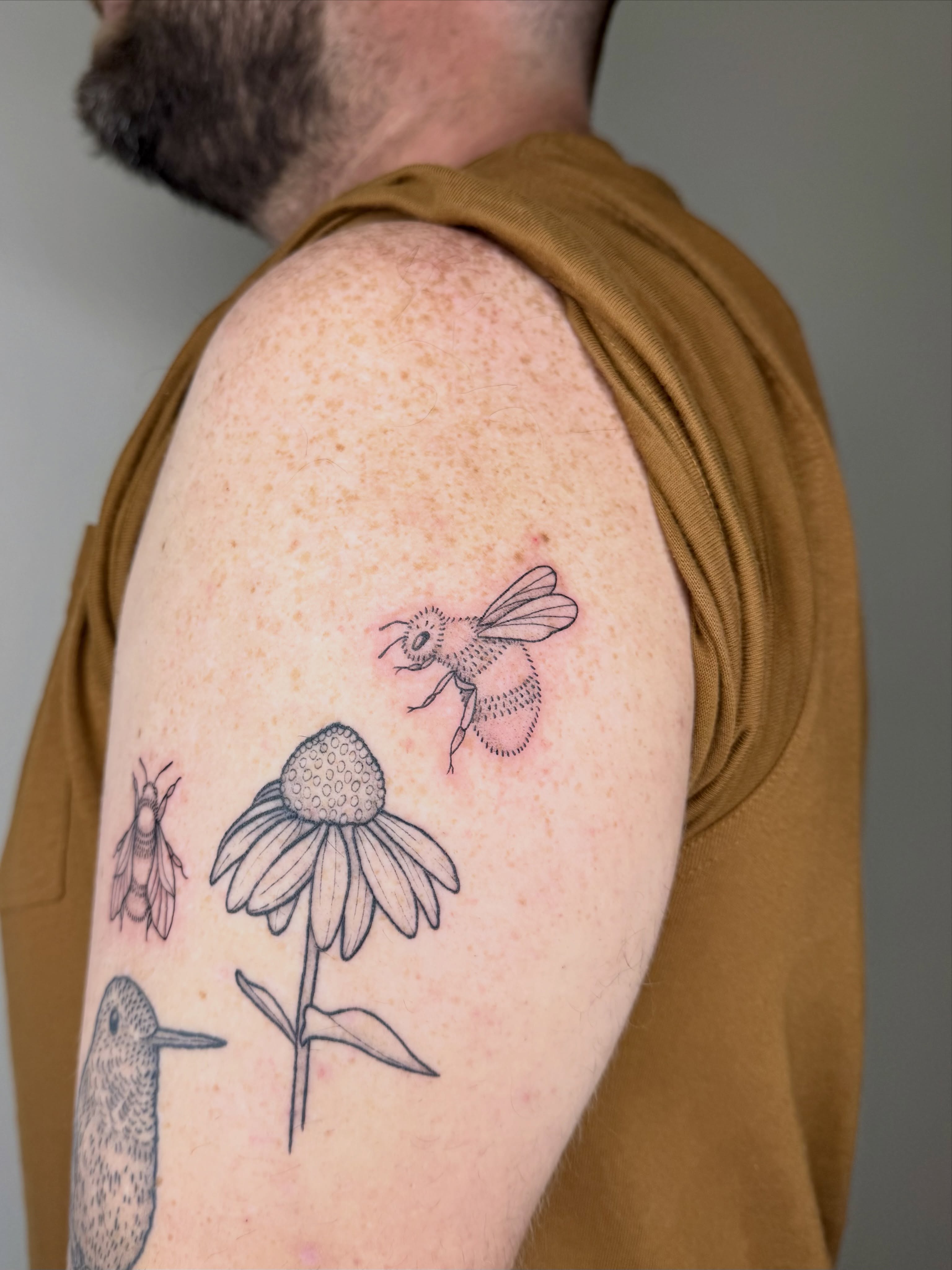 Tattoo by @shan_tattoos — dotwork, realism