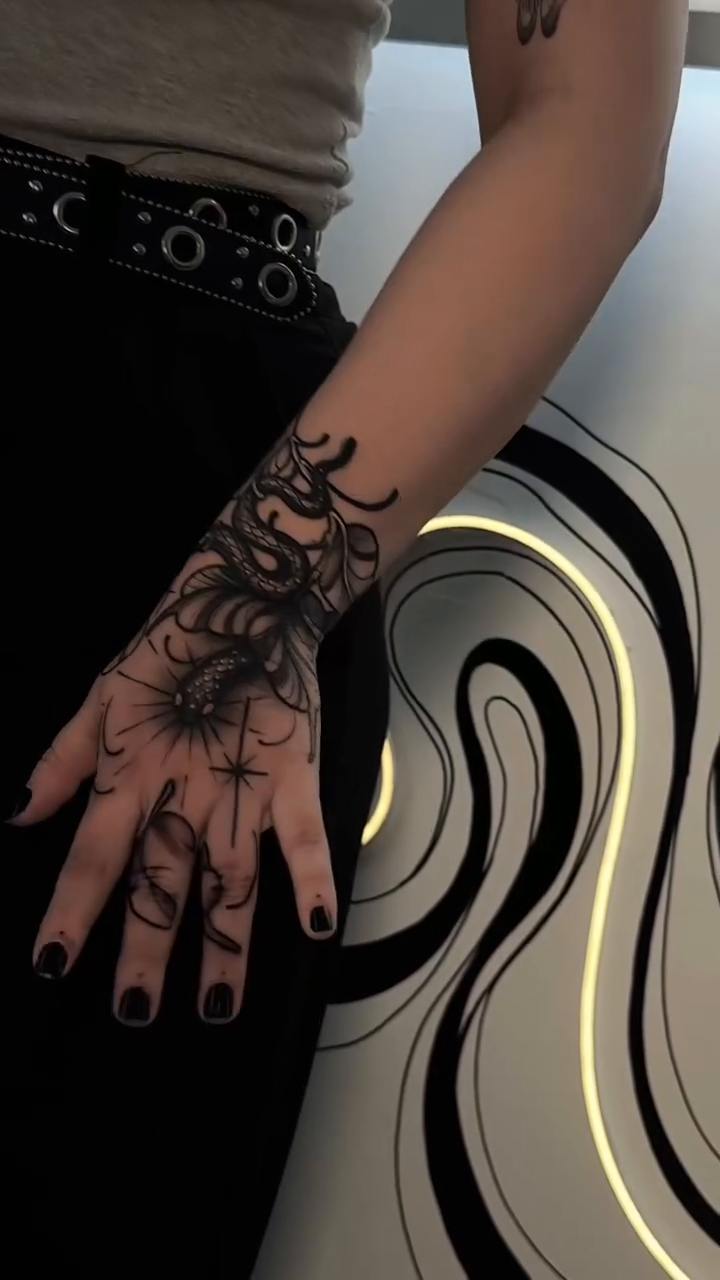 Tattoo by @blattattoo — blackwork, geometric