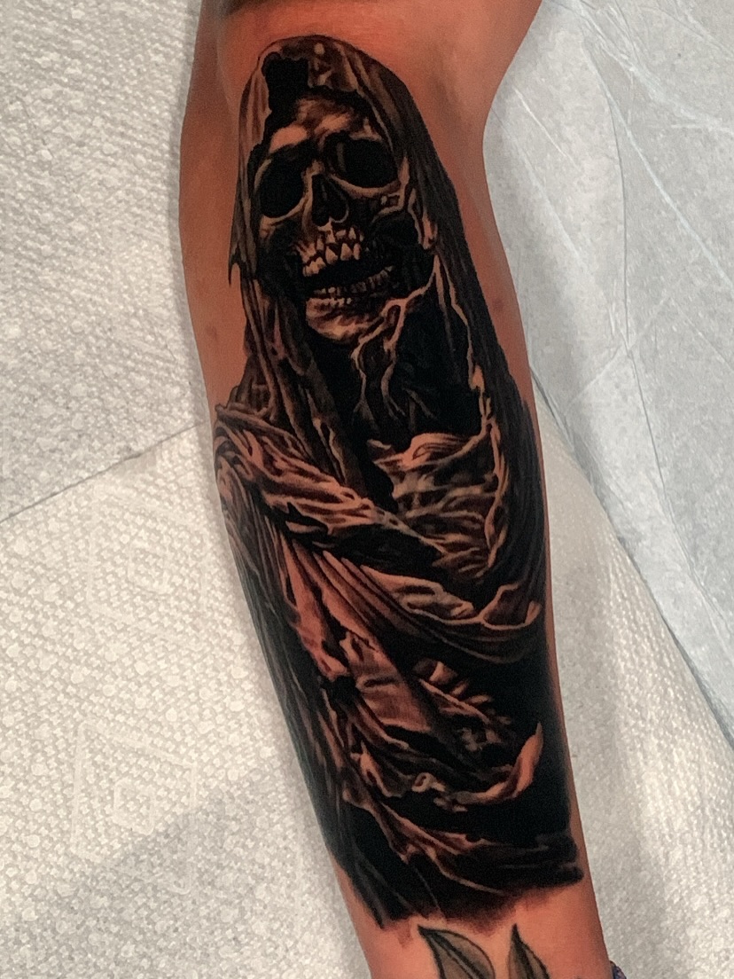 Tattoo by @jimboslicetat2 — realism, black_and_grey