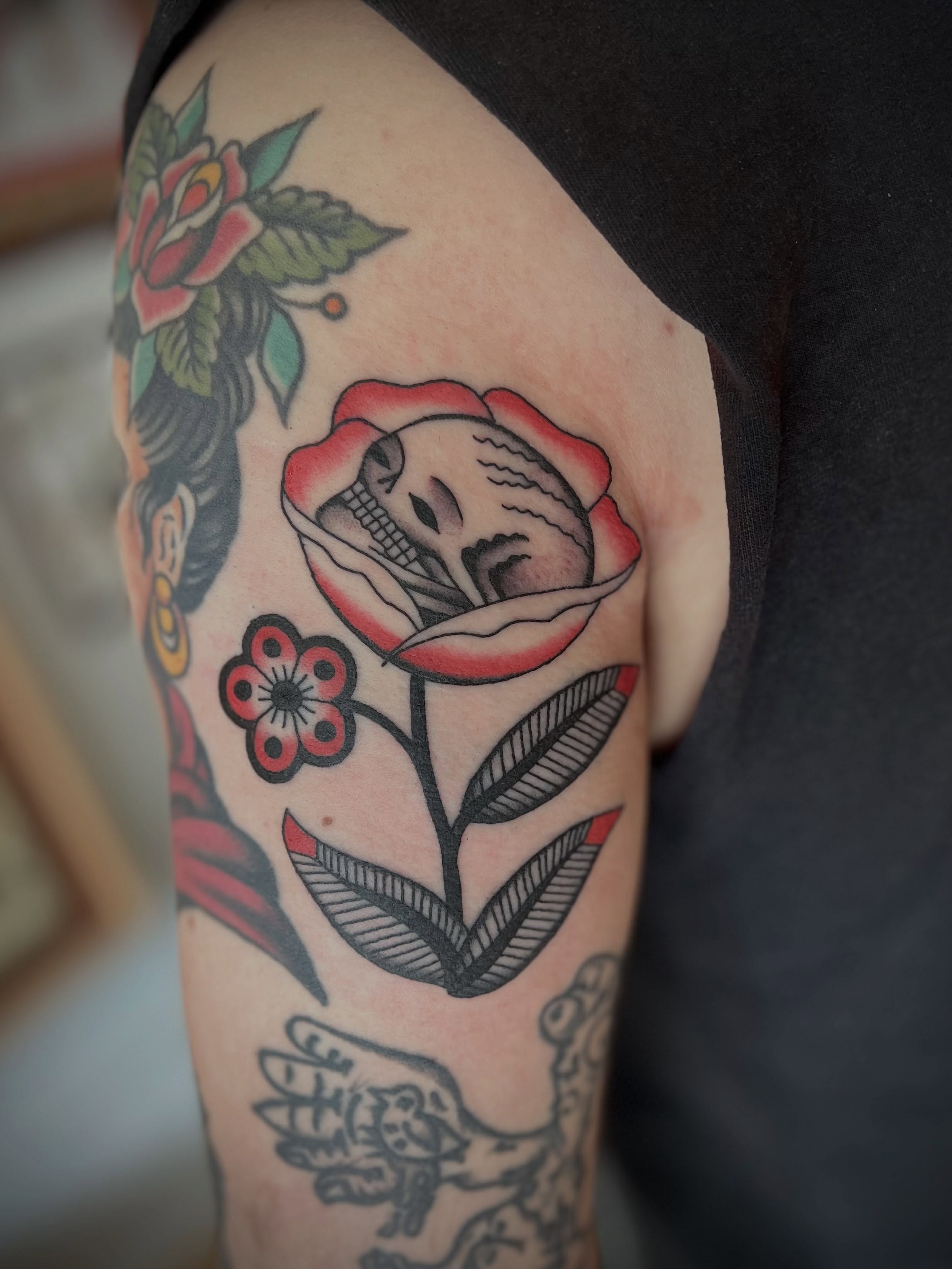 Tattoo by @david_tattselhoff — american_traditional, black_and_grey