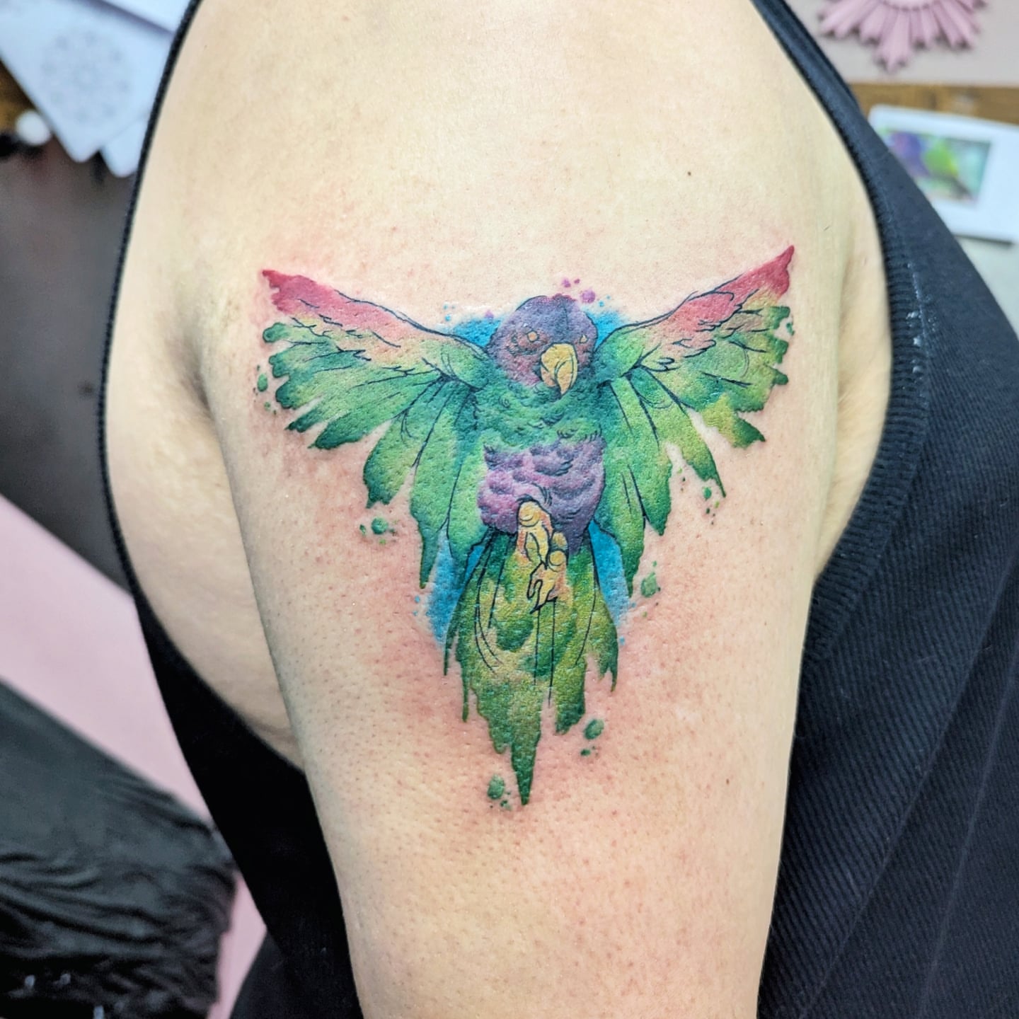 Tattoo by @the.craftcoven — watercolor