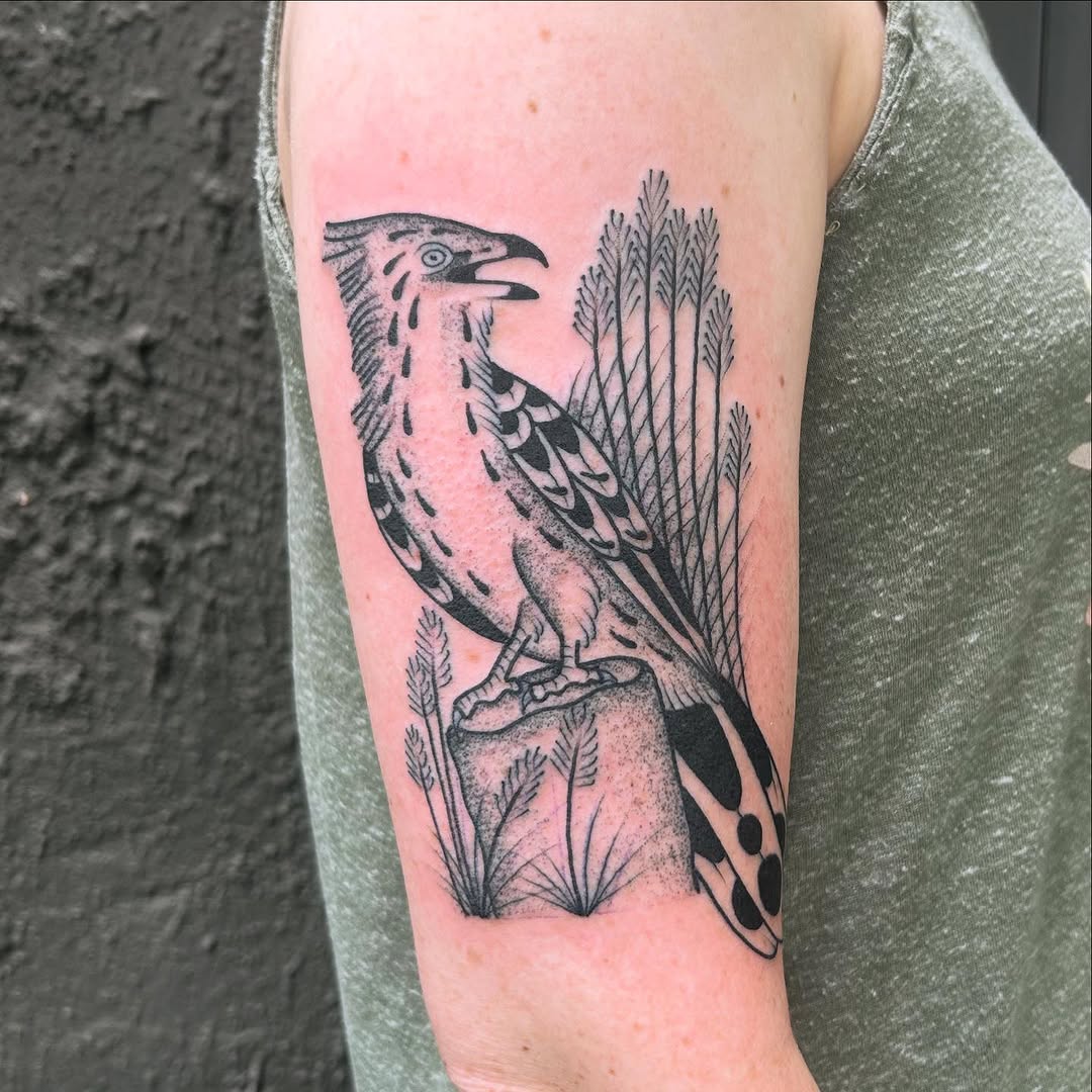 Tattoo by @eekpdx — black_and_grey, illustrative