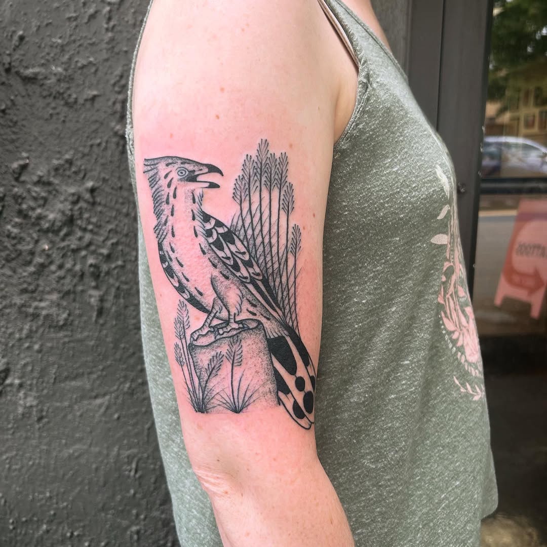 Tattoo by @eekpdx — illustrative, black_and_grey