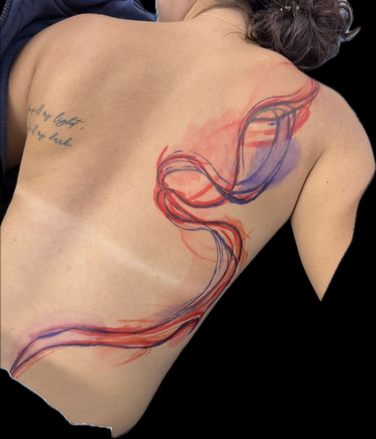 Tattoo by @_theinkwitch_ — watercolor