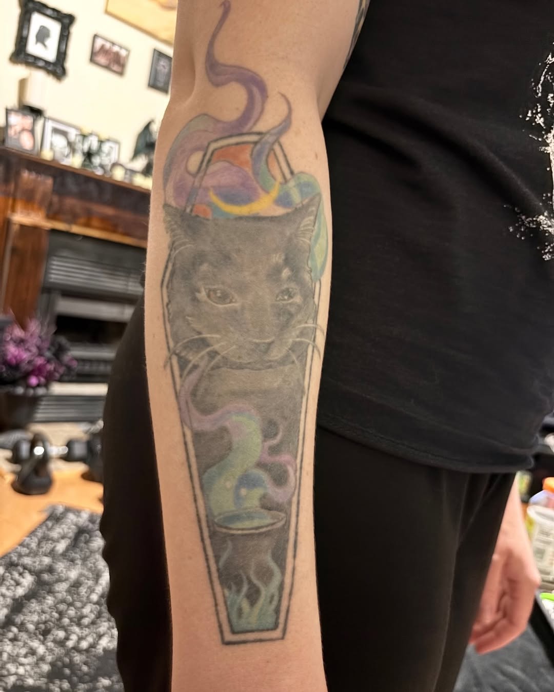Tattoo by @alexandrafische — dark_realism, blackwork