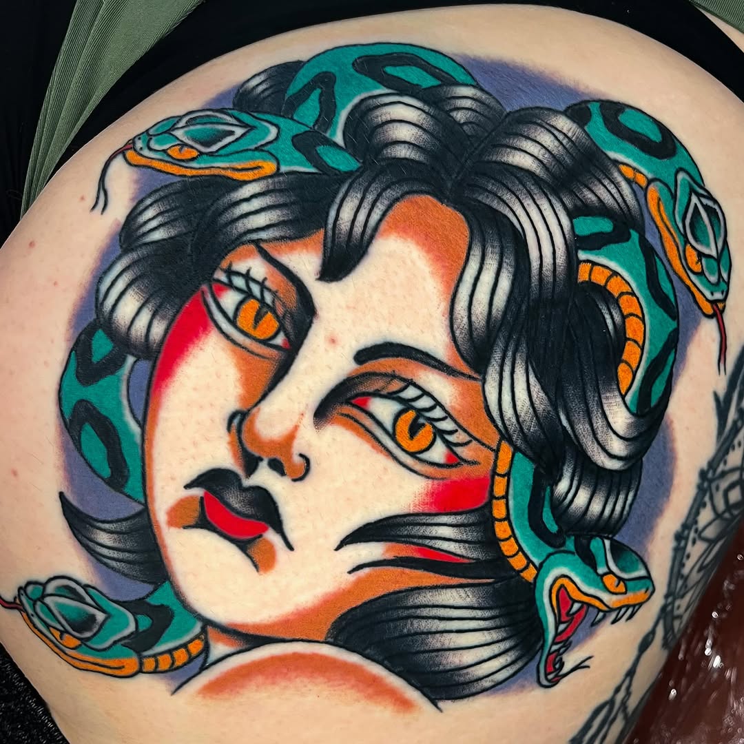 Tattoo by @slygibson — american_traditional, neo_traditional
