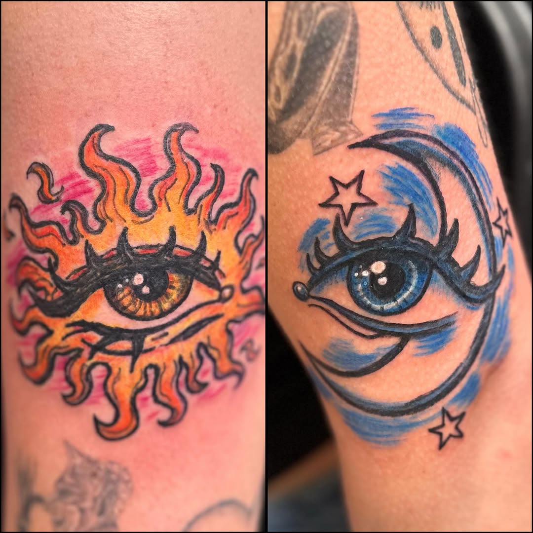 Tattoo by @zenaf_ink — new_school, trash_polka