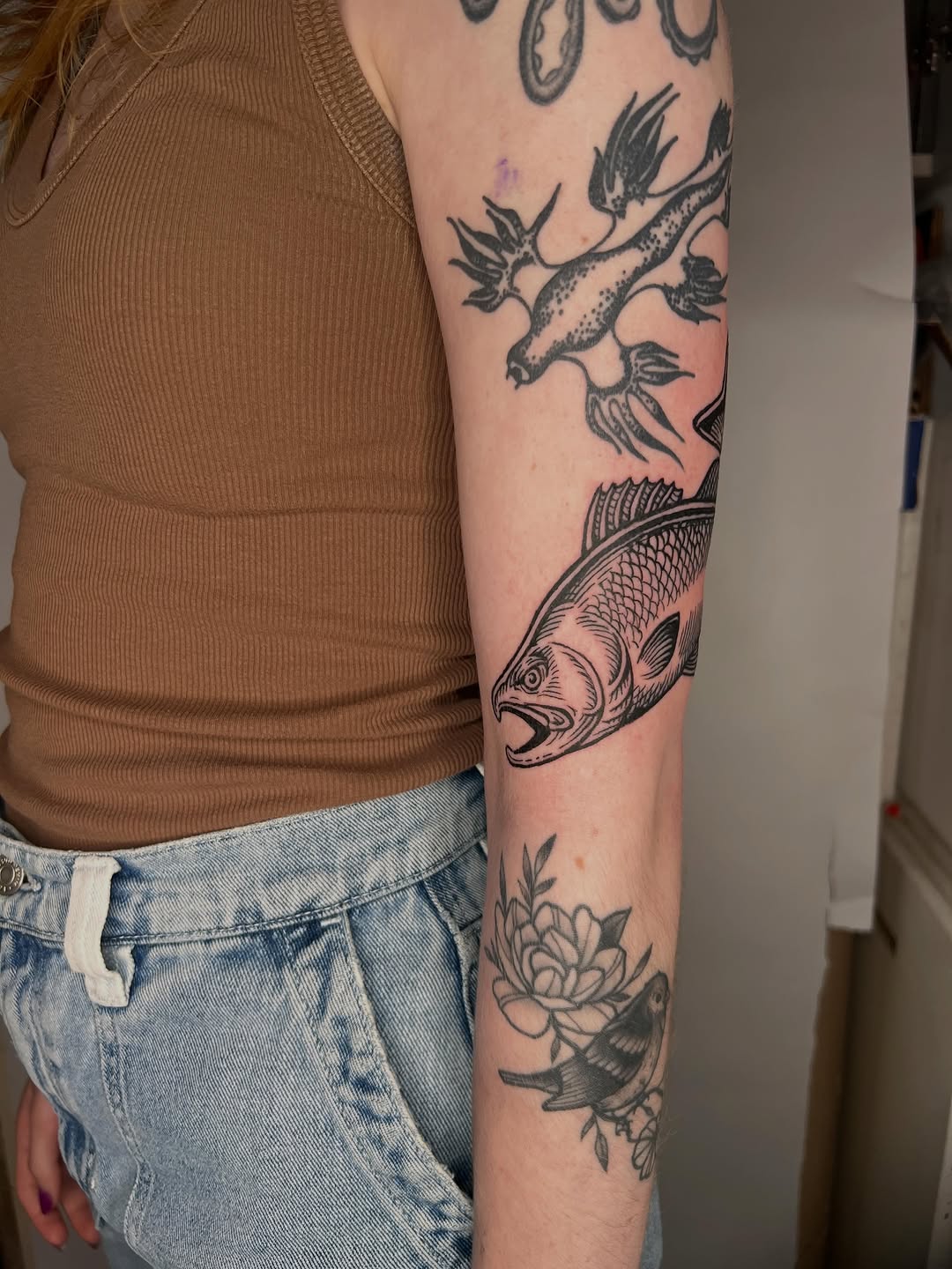 Tattoo by @futurefires42 — black_and_grey, illustrative