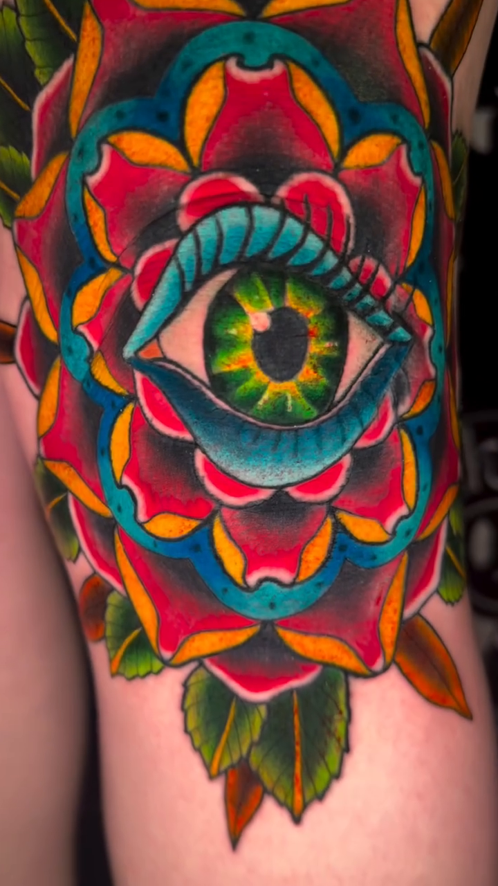 Tattoo by @snowwolftattoos — neo_traditional, realism