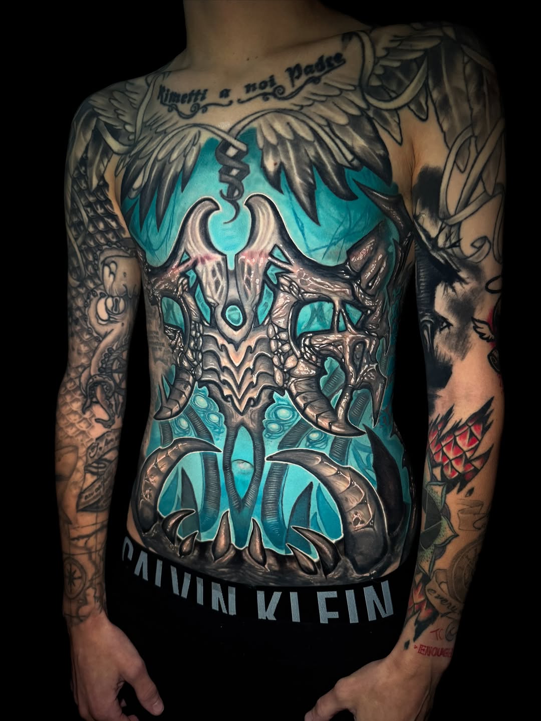 Tattoo by @spacezombietattoo โ realism, black_and_grey