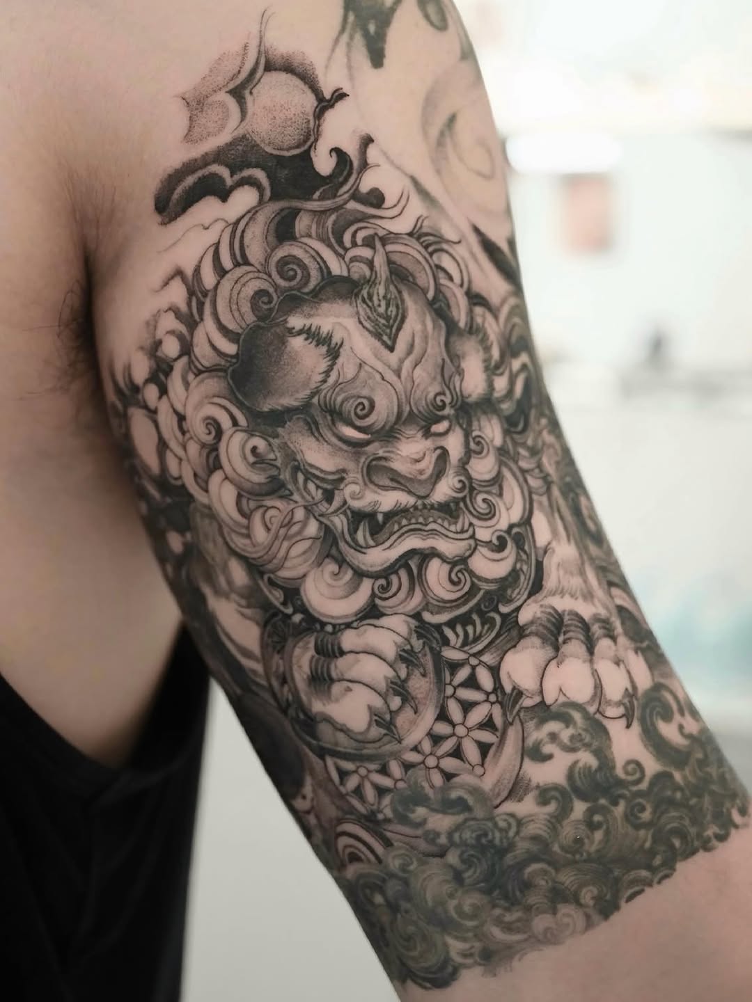 Tattoo by @mj_inkflow — japanese_irezumi, black_and_grey