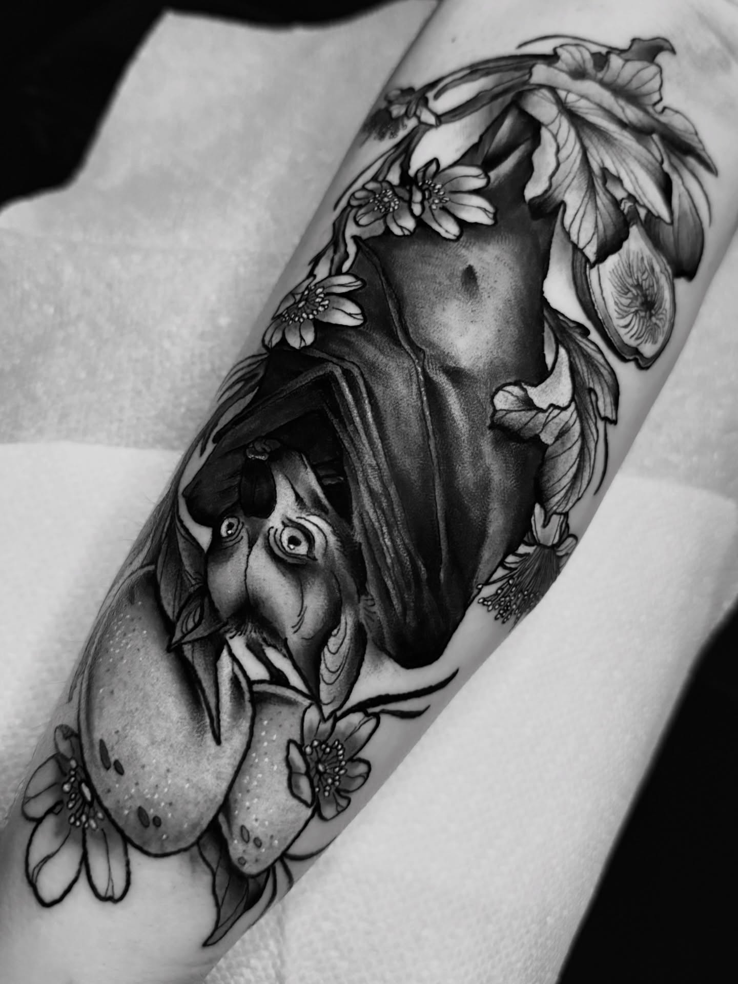Tattoo by @counttatula β black_and_grey, realism
