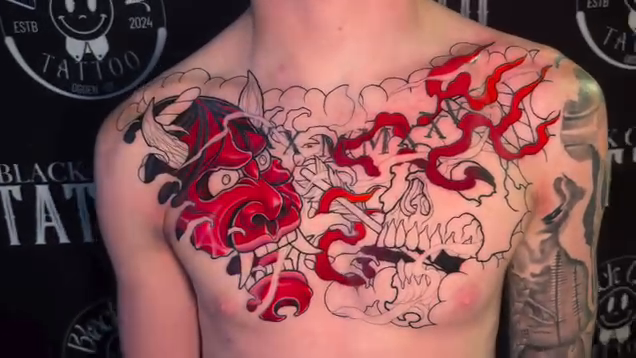 Tattoo by @snowwolftattoos — japanese_irezumi, black_and_grey