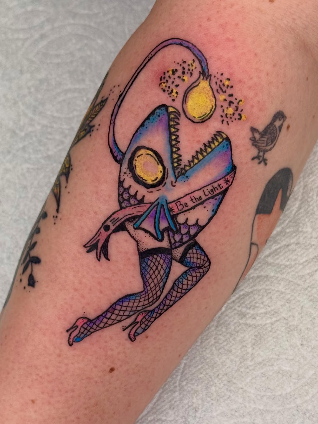 Tattoo by @peggypantz — new_school, lettering_script