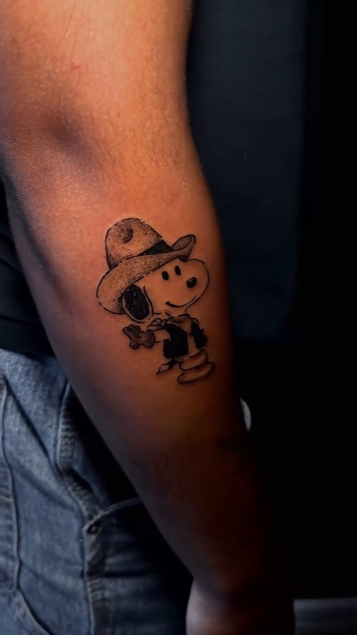 Tattoo by @peach_punk — anime, black_and_grey