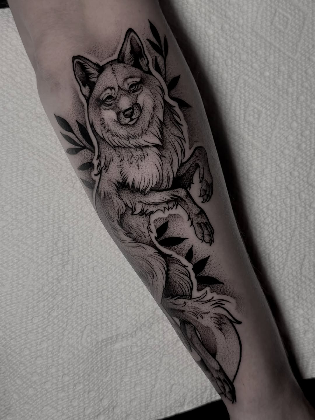 Tattoo by @tattoos_by_bear — dotwork, realism