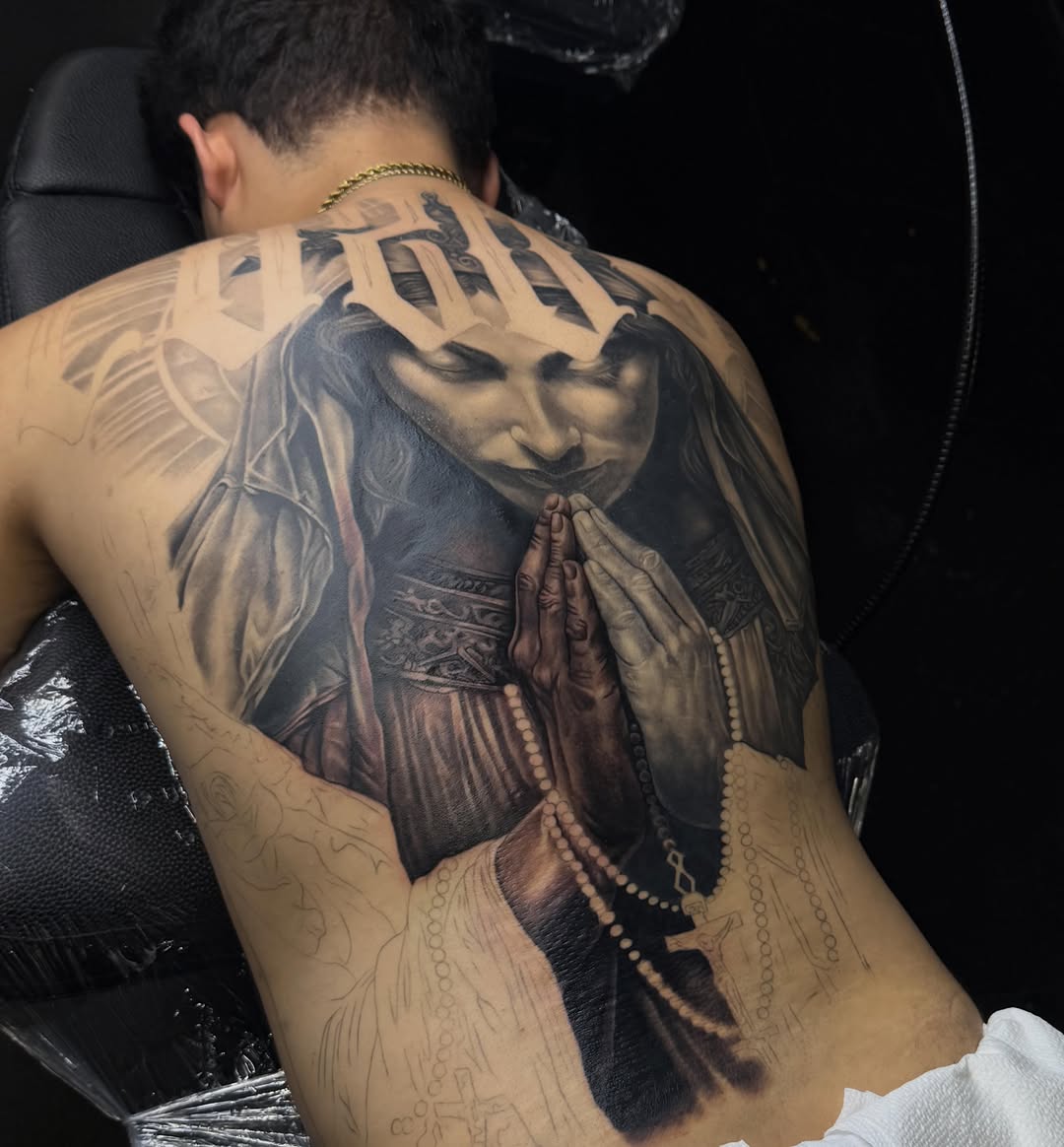 Tattoo by @kiefer_ink — realism, black_and_grey