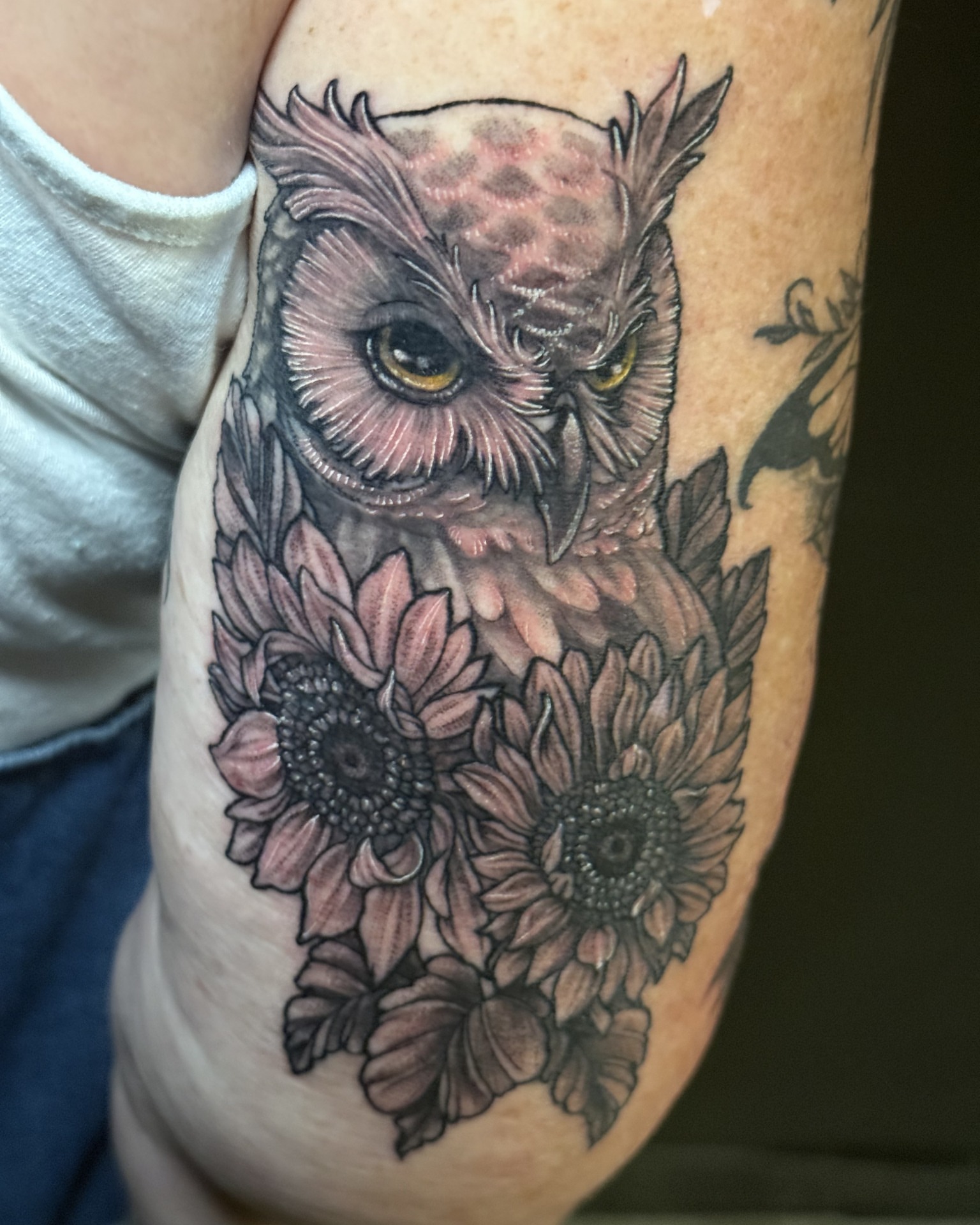 Tattoo by @tattoos_by_cat — realism, black_and_grey