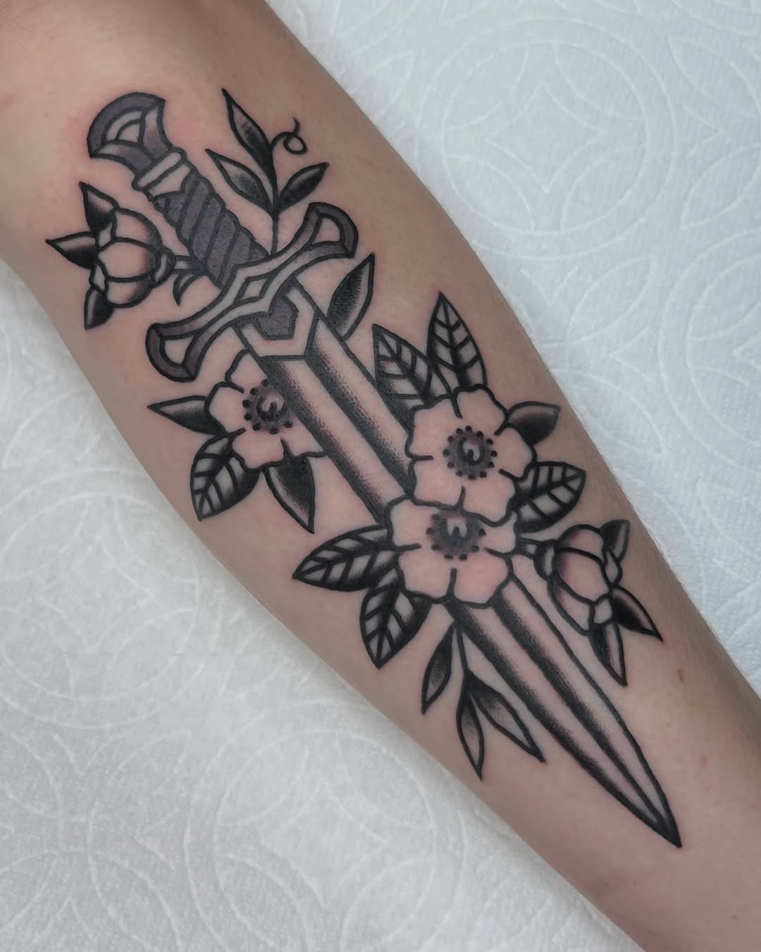 Tattoo by @brianvisser — american_traditional, black_and_grey