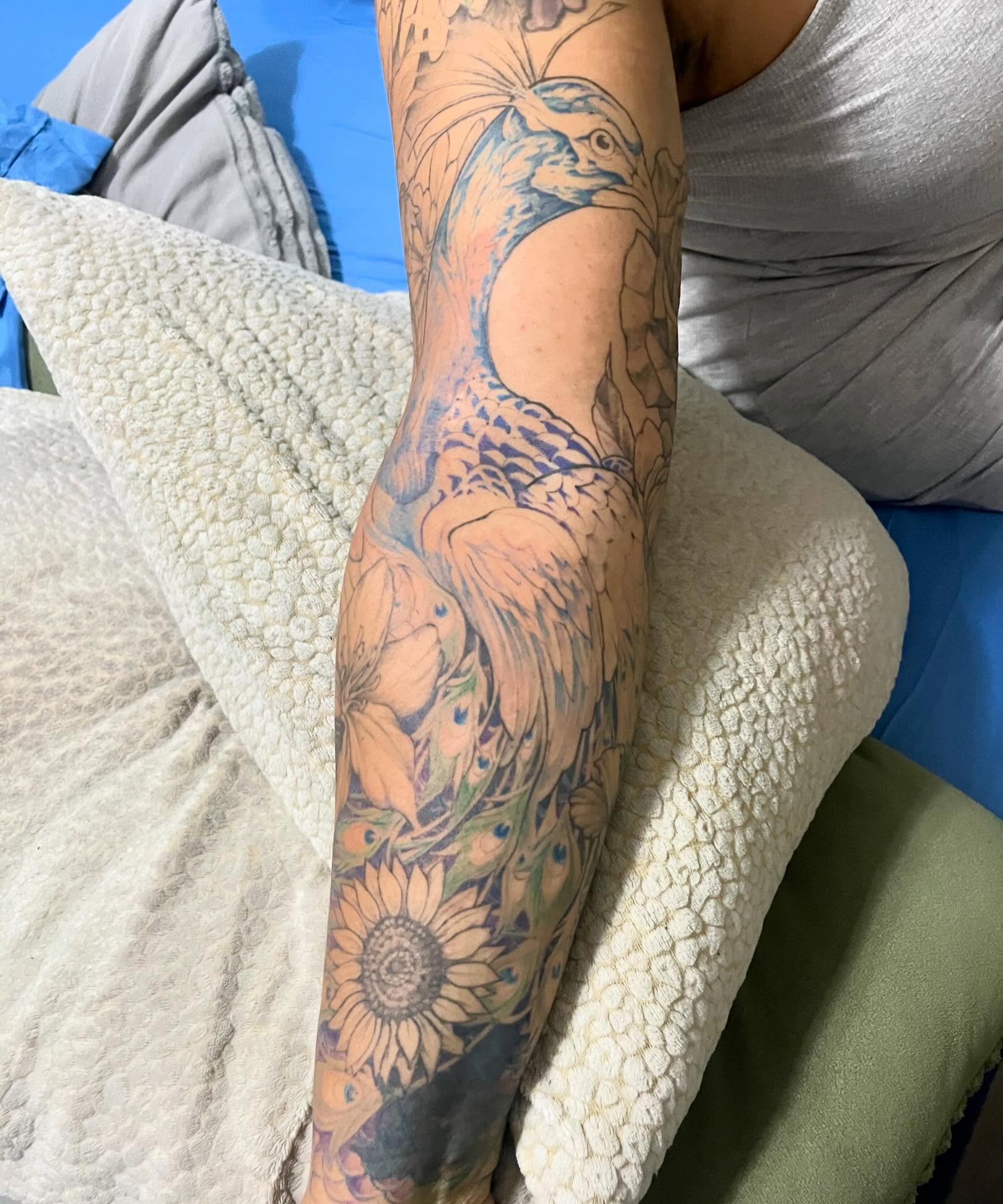 Tattoo by @blaires_art — american_traditional, dotwork