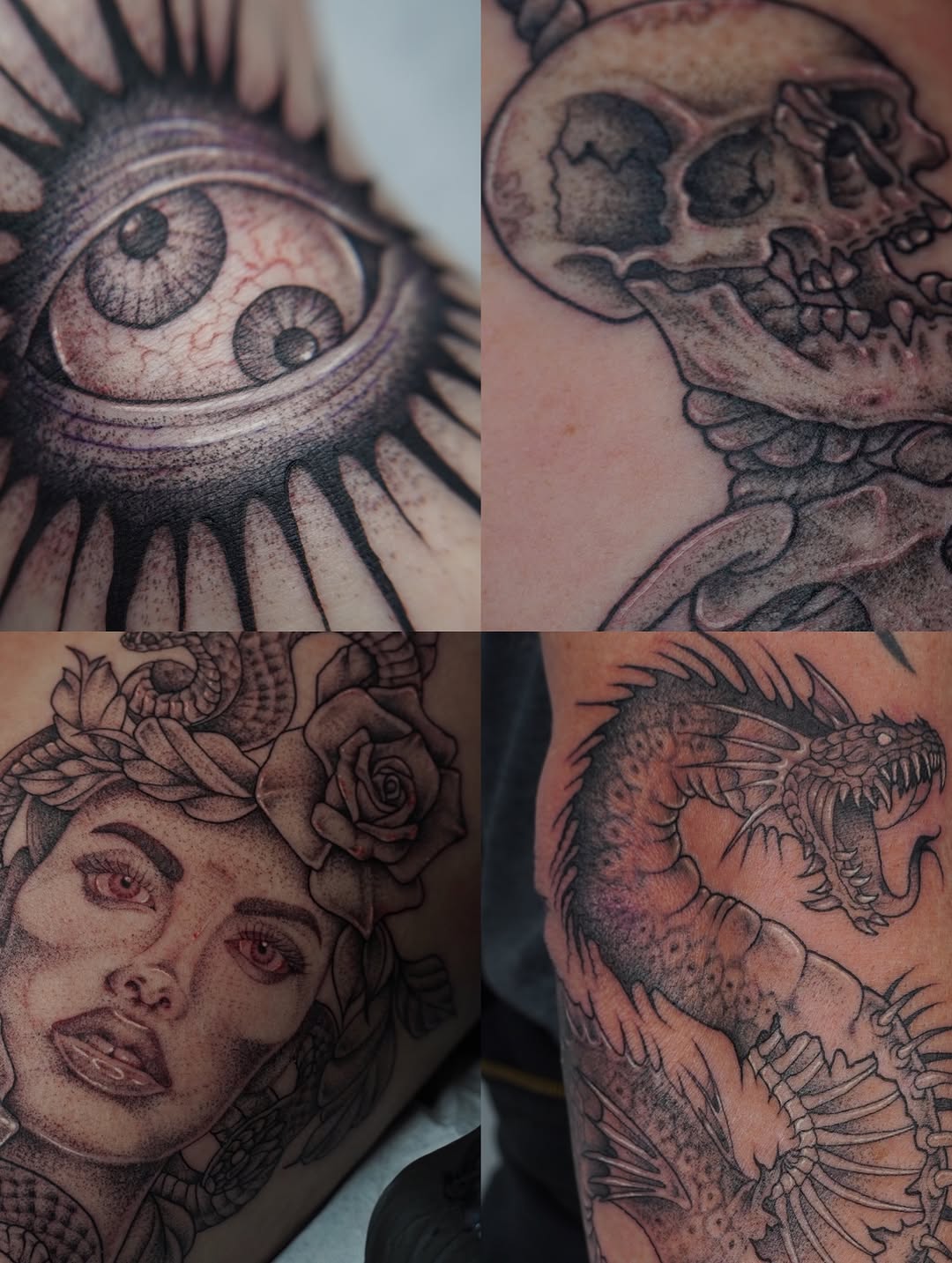 Tattoo by @no_caps_tattoo — black_and_grey, dotwork