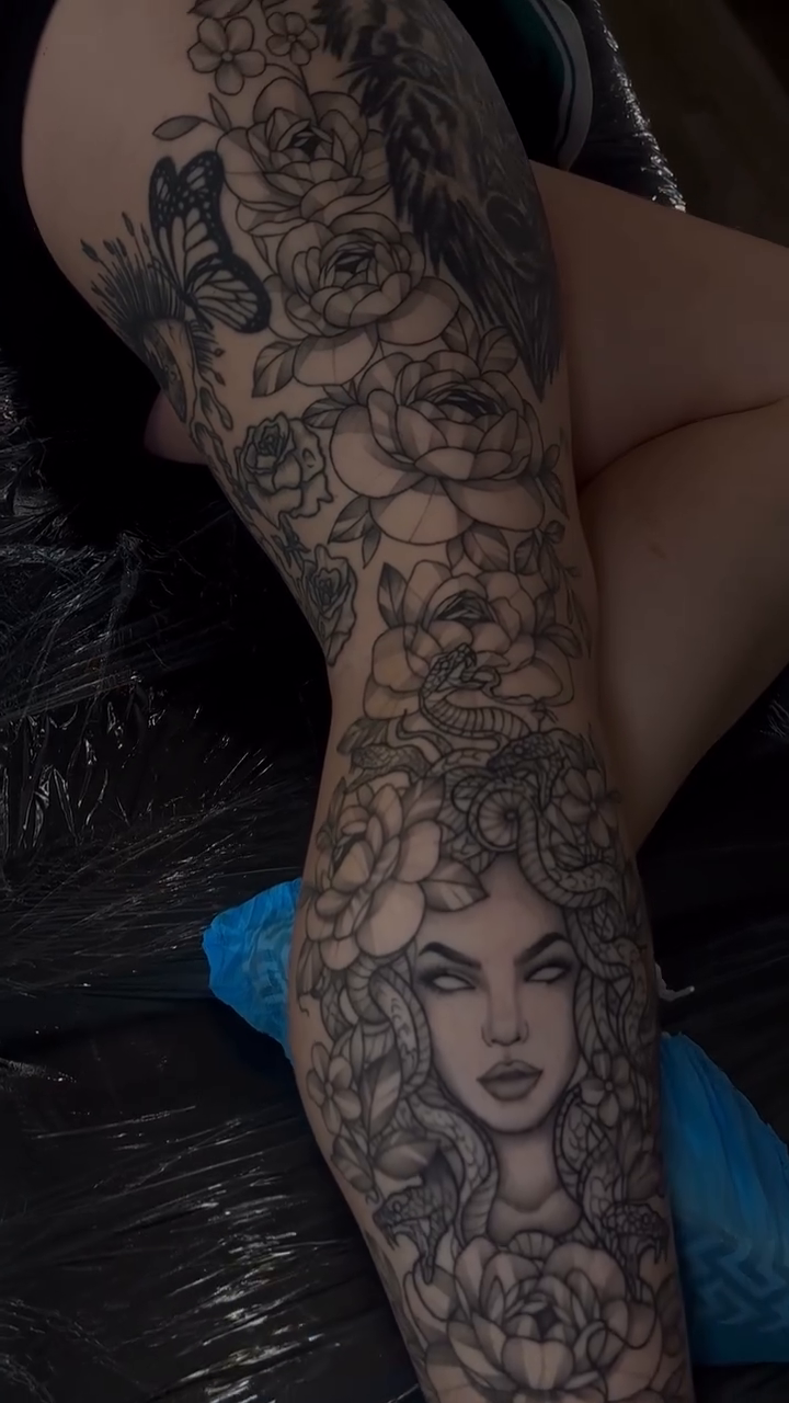 Tattoo by @imtheink — black_and_grey, realism