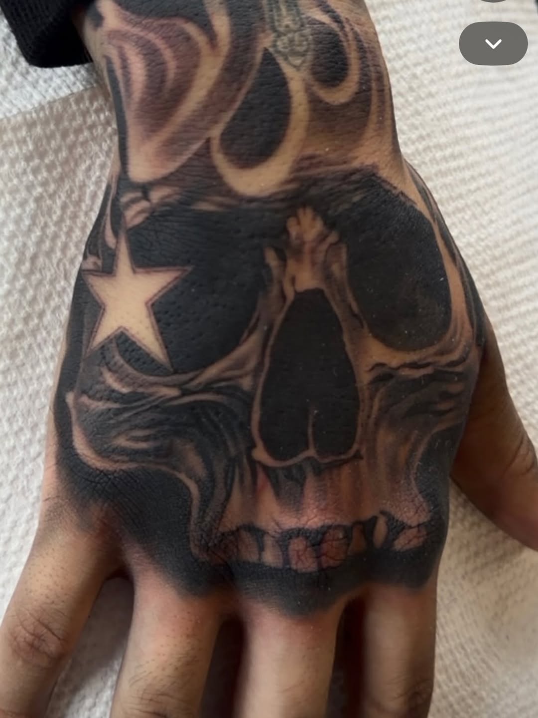 Tattoo by @angel_damiangg — black_and_grey, realism