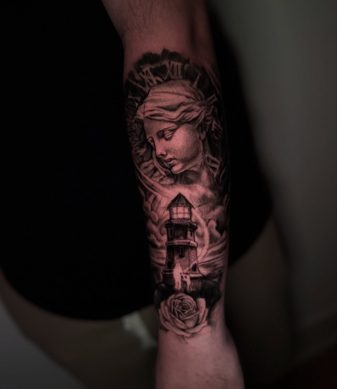 Tattoo by @asia_rene__ β realism, black_and_grey