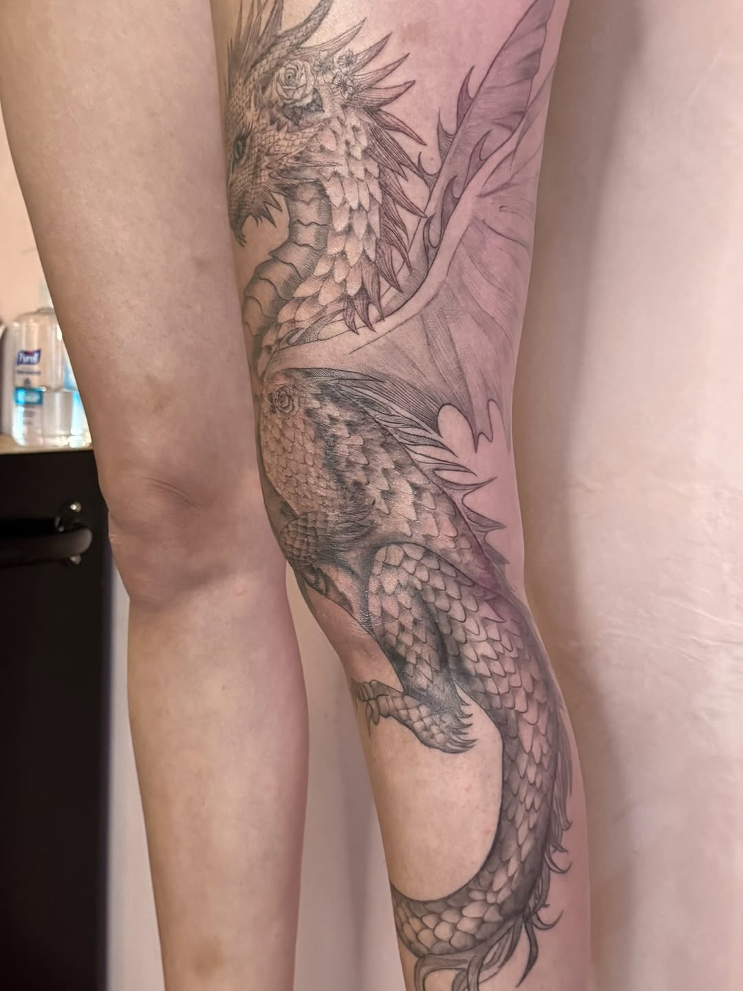 Tattoo by @alenanebotattoos — realism, black_and_grey