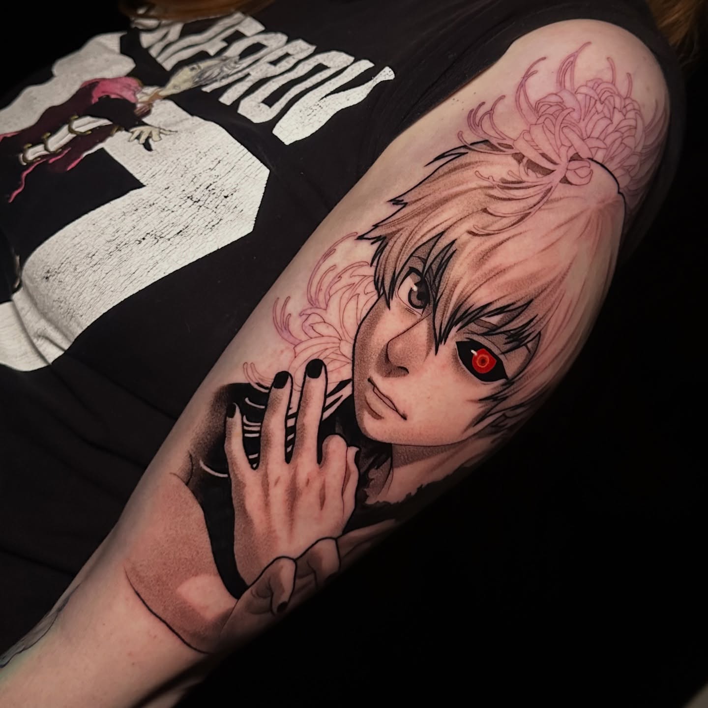 Tattoo by @tattoosandtealeaves — anime, realism