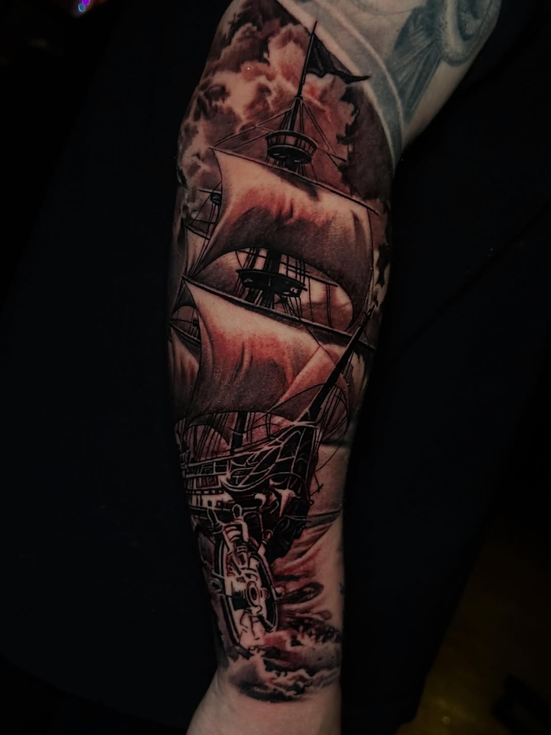 Tattoo by @crisp_ink — realism, black_and_grey