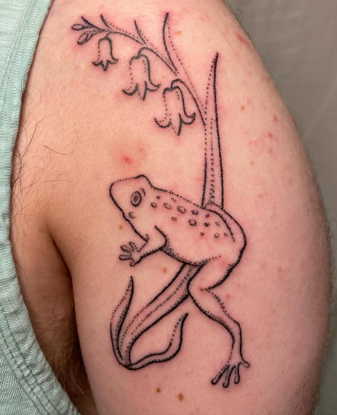 Tattoo by @mothmachine β dotwork, fine_line