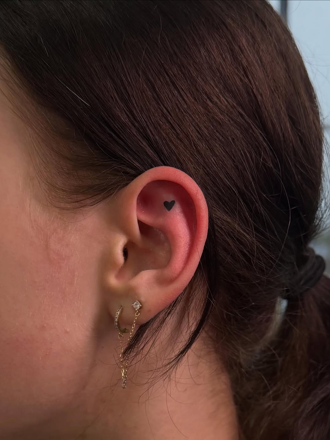 Heart minimalist tattoo by haylie