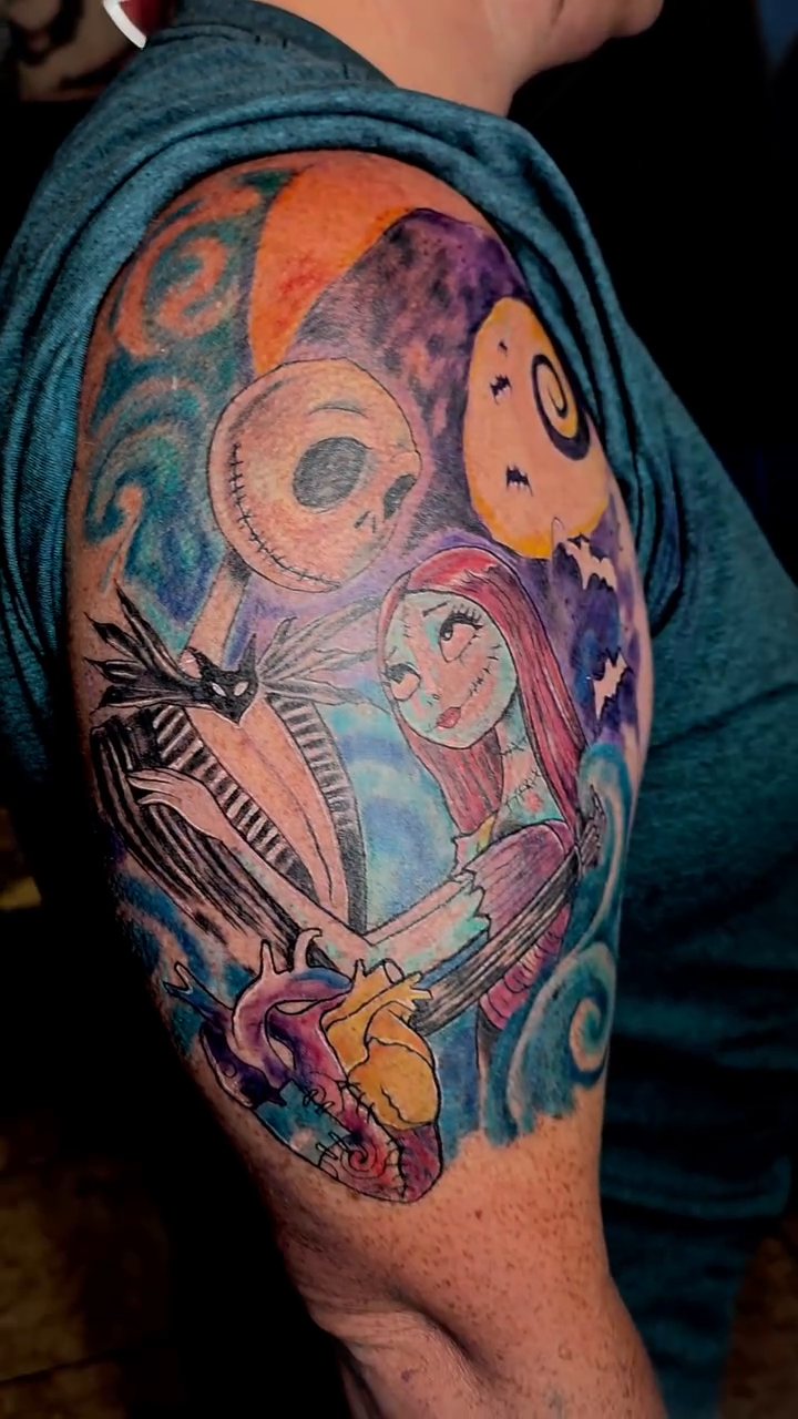 Tattoo by @jessica_darkrabbit — anime, new_school