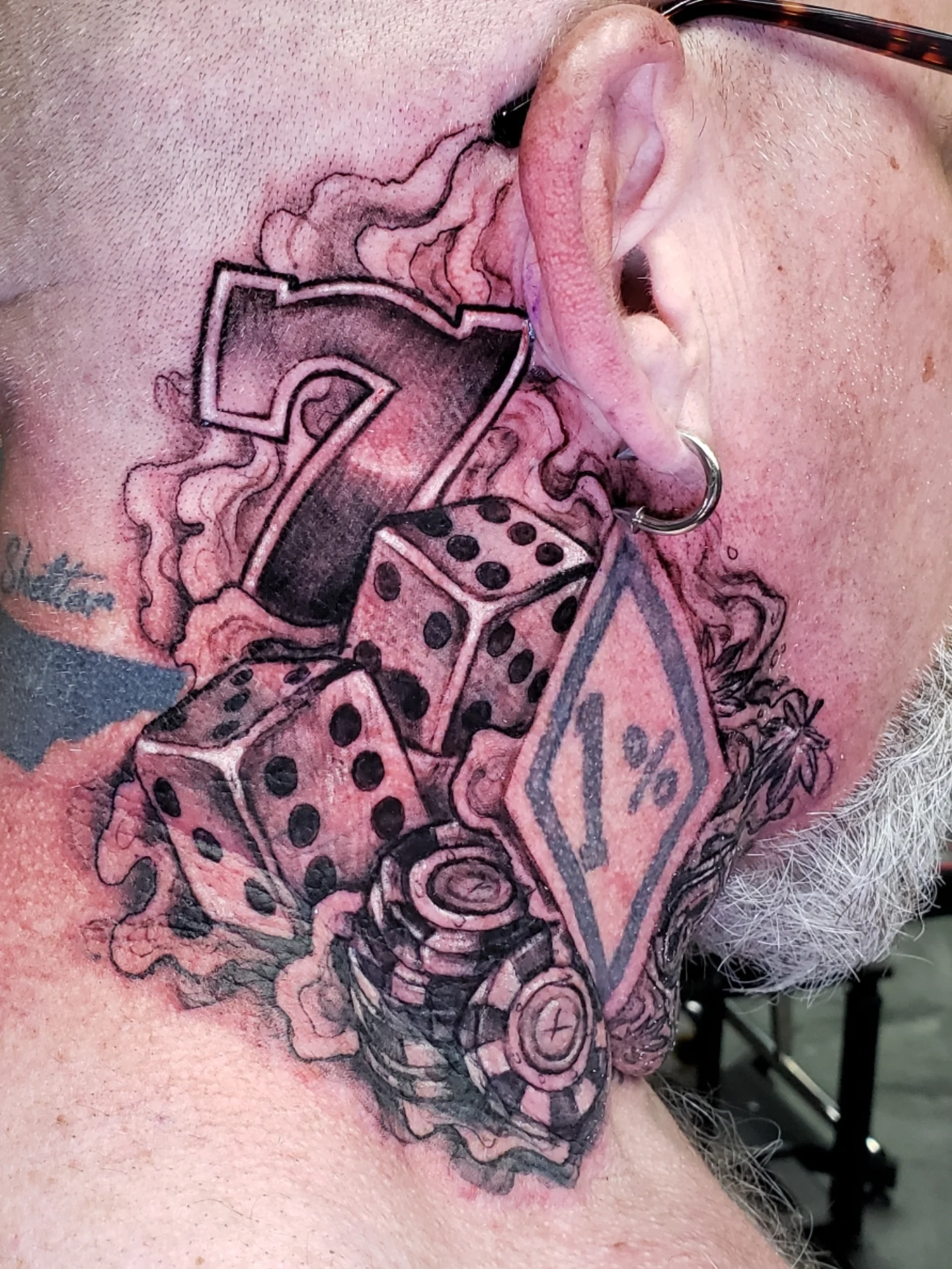 Tattoo by @tnchriswhitney — american_traditional, dotwork