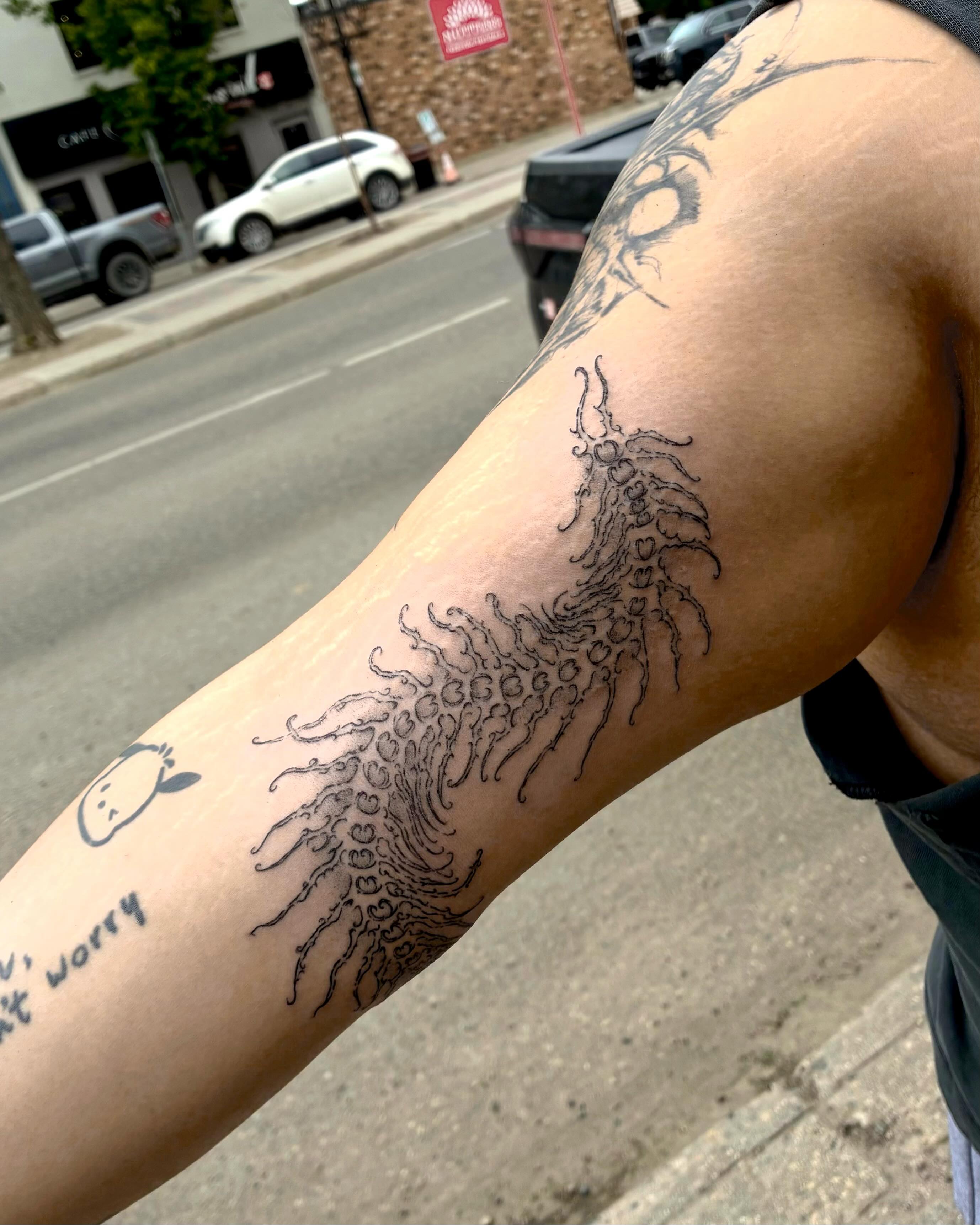 Tattoo by @smashyourboyy — black_and_grey