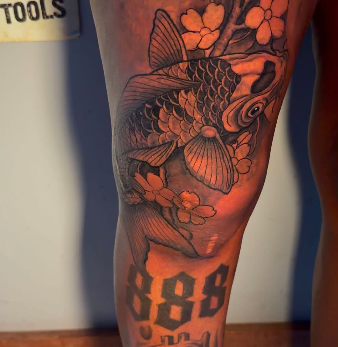 Tattoo by @inkbyt0ny — japanese_irezumi, black_and_grey