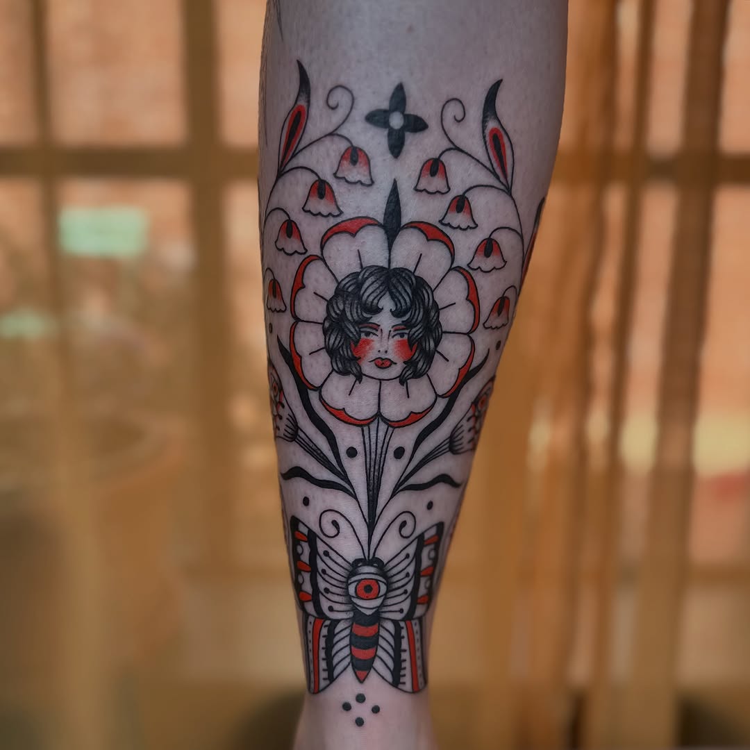 Tattoo by @mothertattooer — american_traditional, neo_traditional