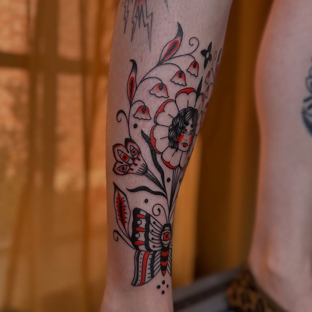 Tattoo by @mothertattooer — american_traditional, neo_traditional